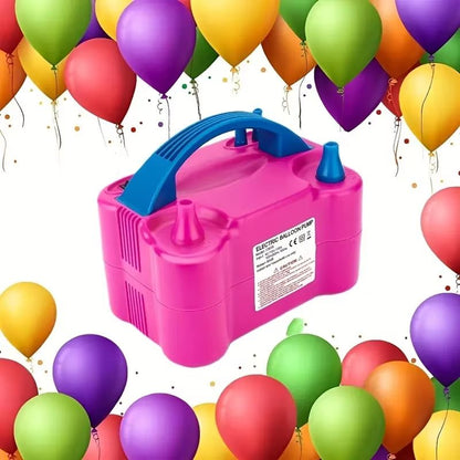 Electric Balloon Pump – Double Nozzle Auto Inflator for Quick Party Setup
