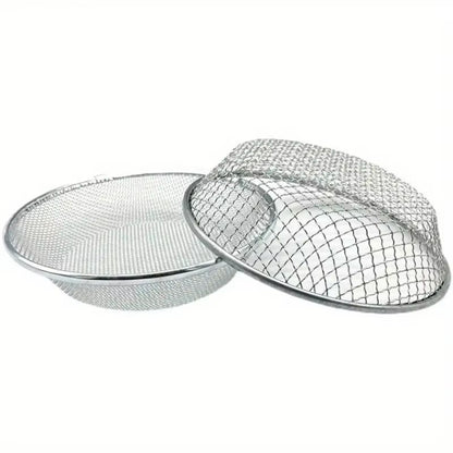 13Inch Stainless Steel Soil Sifter  DualMesh Garden Sieve For Clean Compost Prep 2