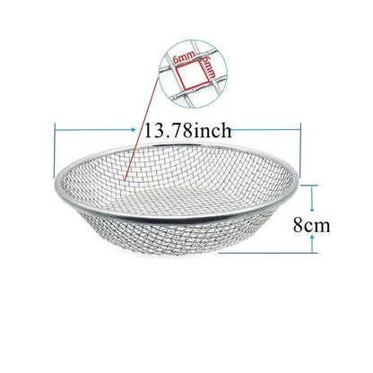 13Inch Stainless Steel Soil Sifter  DualMesh Garden Sieve For Clean Compost Prep 6
