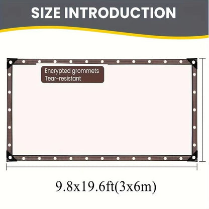 Clear Waterproof Tarp With Grommets  Durable Cover For Patios Hencoops  Camping 5