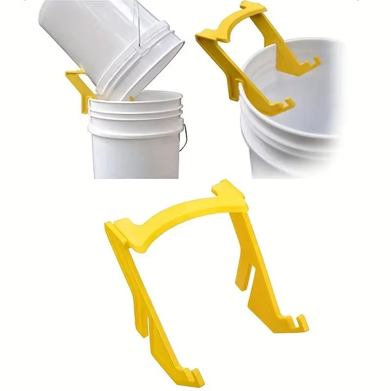 Yellow Plastic Honey Bucket Holder  Stable Stand For Beekeeping Extraction 2