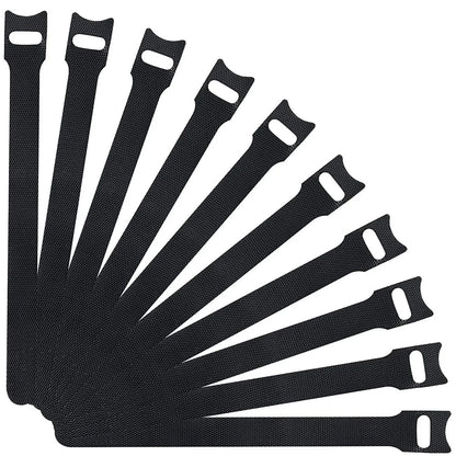 100pcs Releasable Cable Organizer Ties Nylon Loop And Hook Reusable Tape Cord Straps Wire Managemen 3