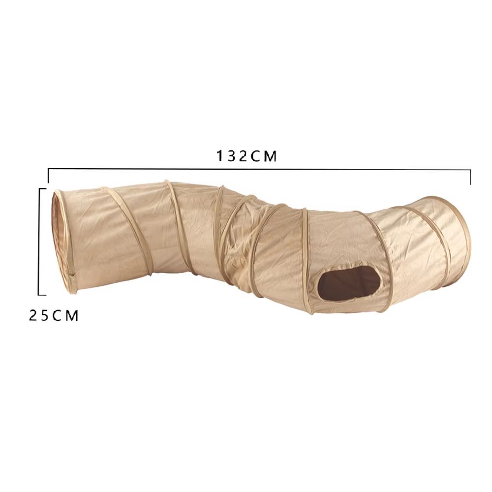 CozyPlay Collapsible Cat Winter Suede Tunnel  Interactive Play  Hideaway For Kittens Puppies  Rabbi 3