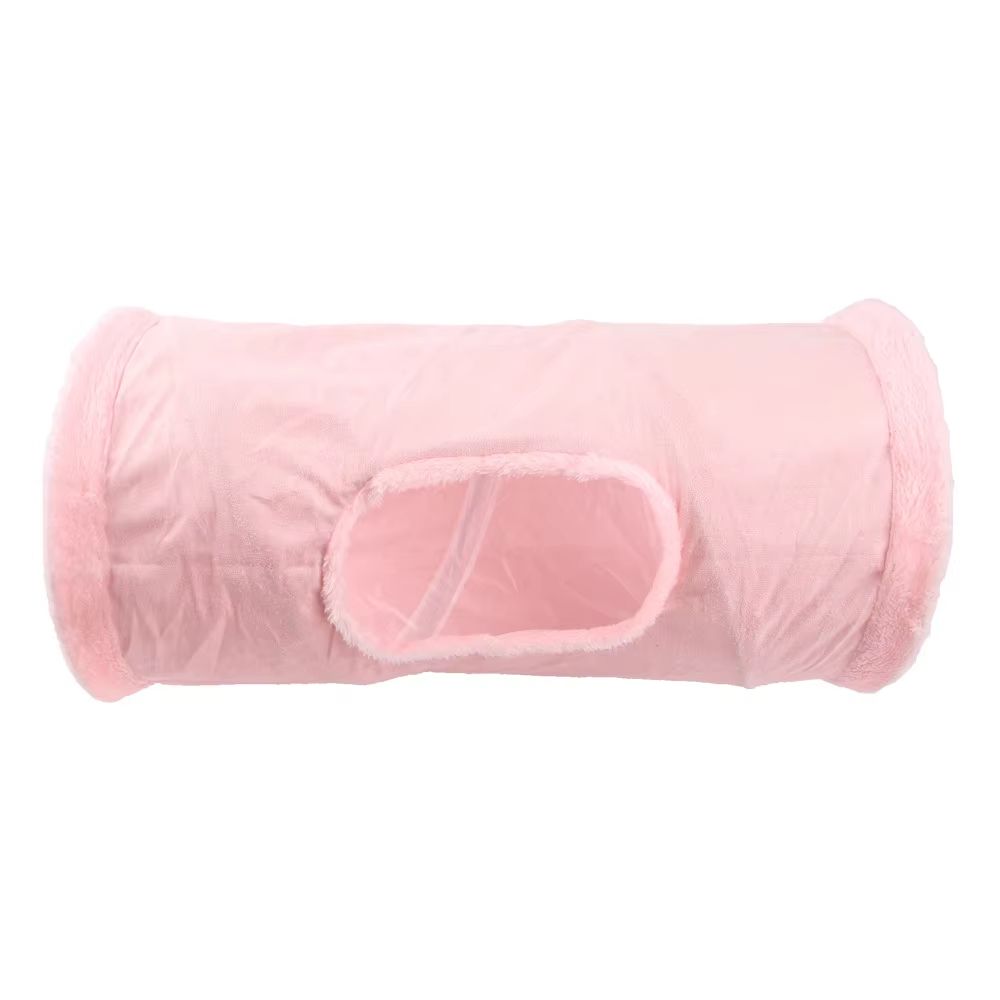 CozyPlay Collapsible Cat Winter Suede Tunnel  Interactive Play  Hideaway For Kittens Puppies  Rabbi 5