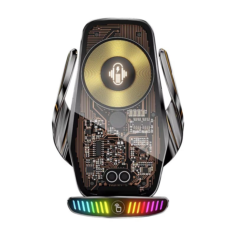 66W Magnetic Car Phone Holder With 15W Wireless Fast Charger  AutoClamping Air Vent Mount For IPhon 4