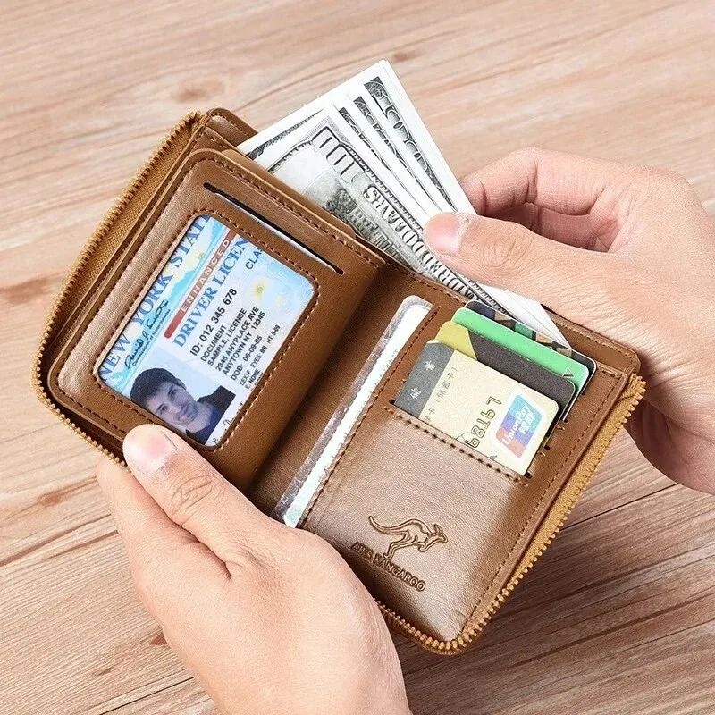 Mens Luxury Leather Wallet With RFID Protection And Card Holder 3