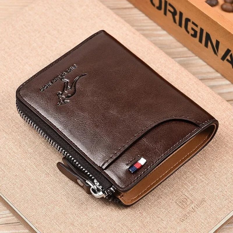 Mens Luxury Leather Wallet With RFID Protection And Card Holder 5