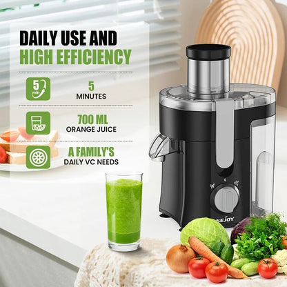 Compact Centrifugal Juicer With Automatic Pulp Ejection For Fresh Juices 1