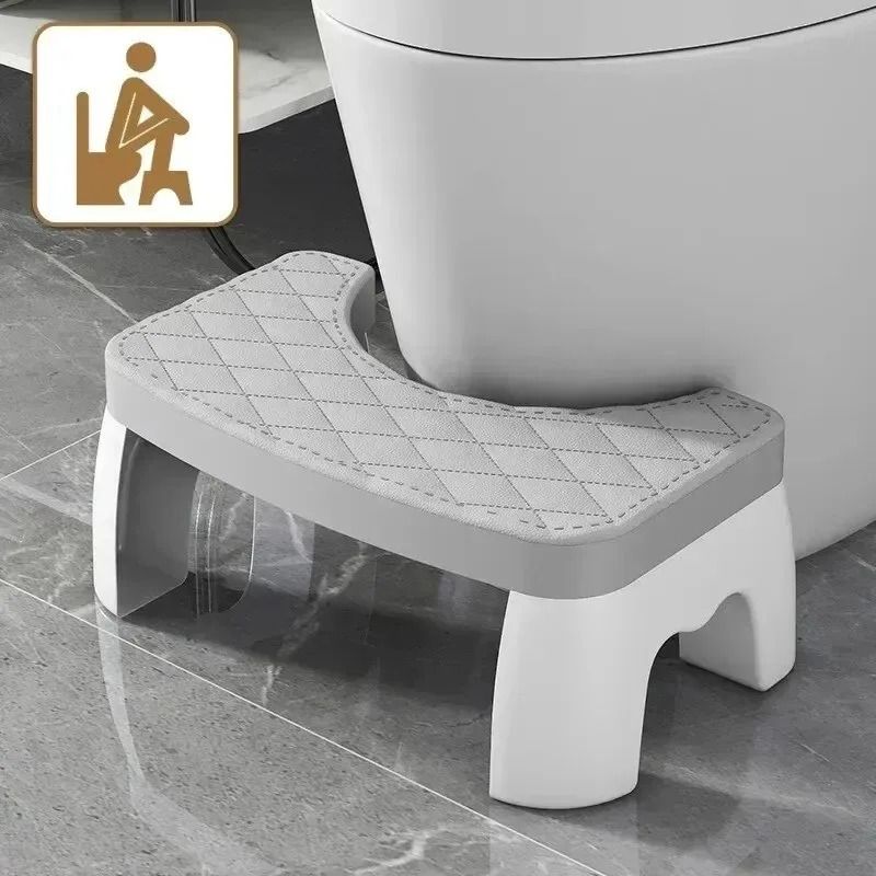 Waterproof Toilet Foot Stool for Adults Children and Seniors