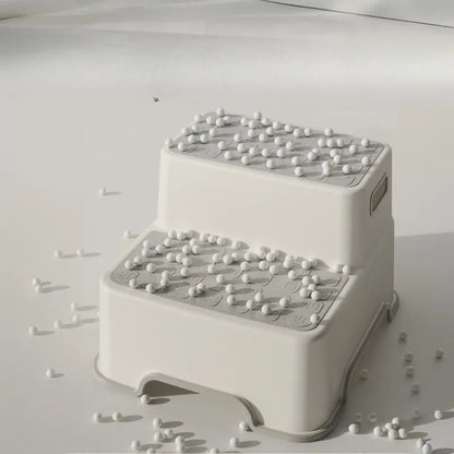 Portable Step Stool For Bathroom With Two Step Design 1
