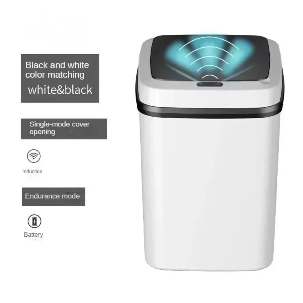Smart Touch Kitchen Trash Can 13L With Automatic Lid