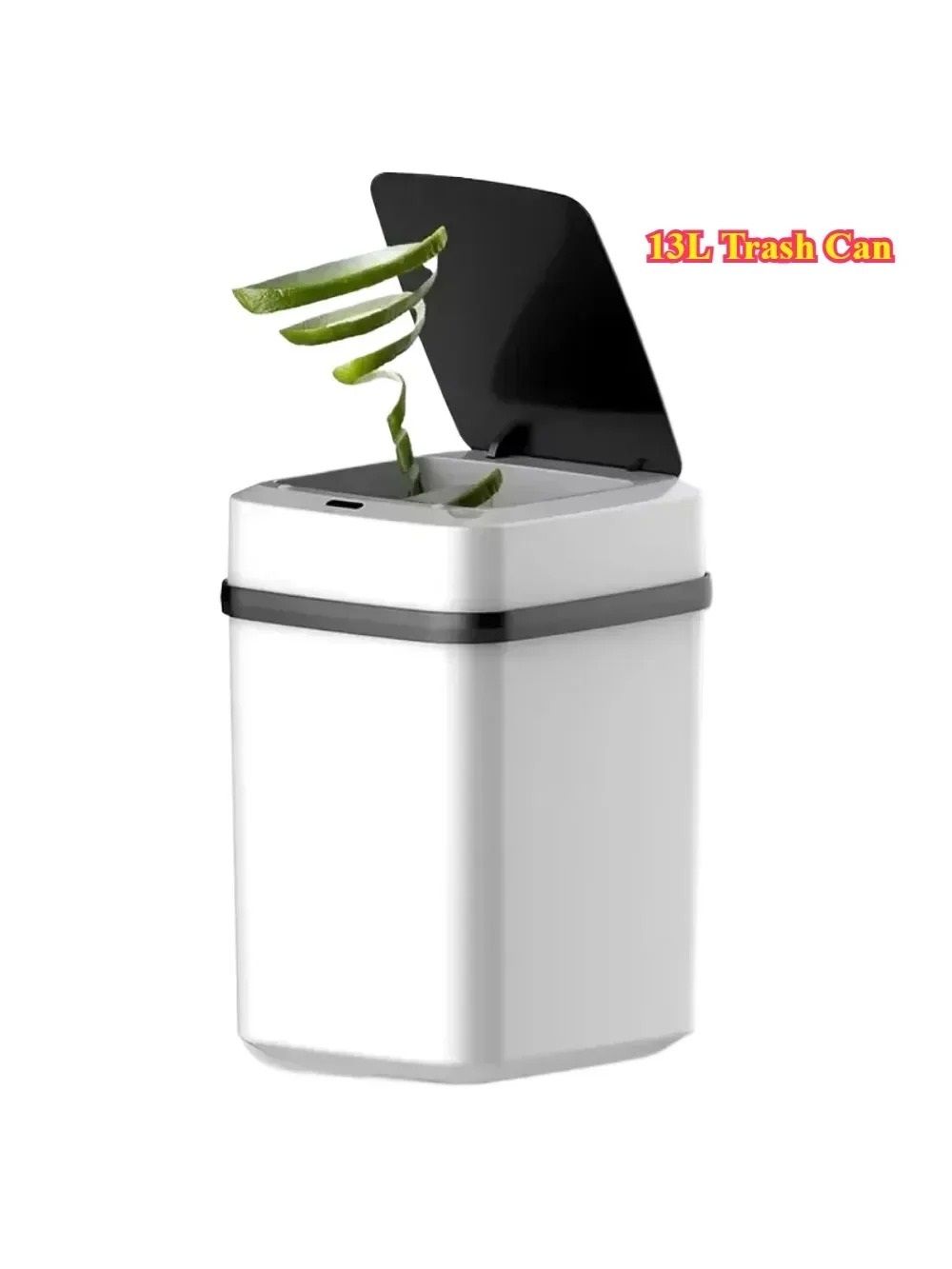 Smart Touch Kitchen Trash Can 13L With Automatic Lid 6