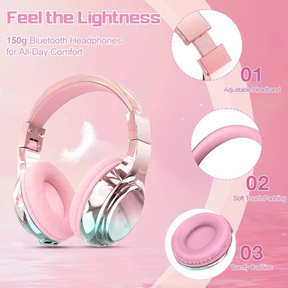 Wireless Bluetooth Headphones With Microphone And 60 Hour Battery Life 4