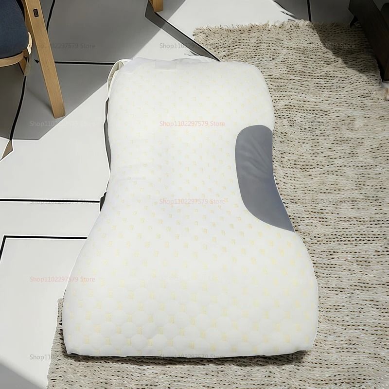 Cervical Orthopedic Neck Pillow for Better Sleep and Neck Support Soybean Fiber Massage Pillow for Home and Travel