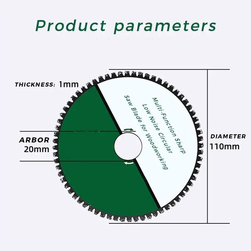 110 Mm Circular Saw Blade Wood Metal Plastic Cutting Disc For Angle Grinder 3