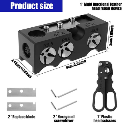 11 In 1 Billiard Cue Head Shaper Multifunction Grinder Tool For Snooker Pool Cue 2