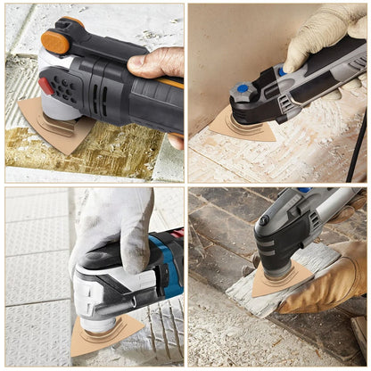 5 Piece Carbide Oscillating Sanding Pad Set For Rough Sanding And Cutting 5