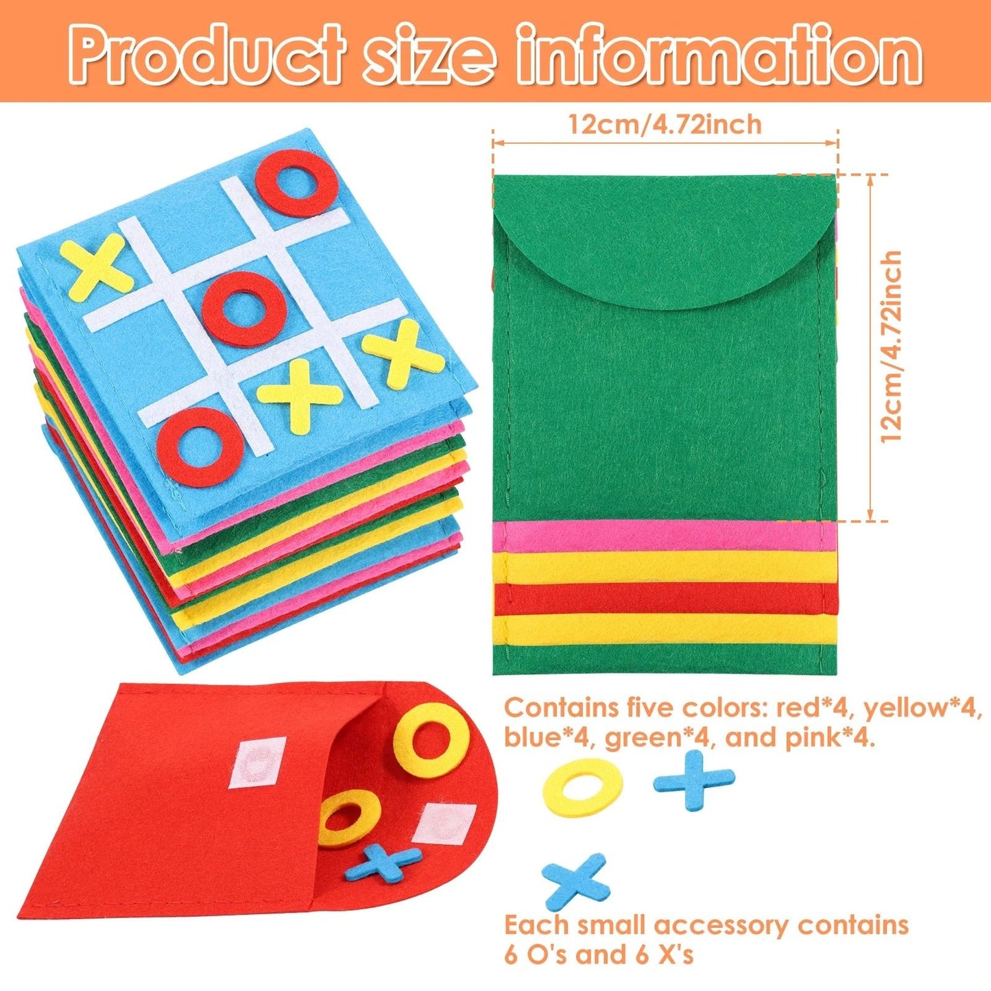 20 Piece Felt Board Game Set Family Mini Board Game Toy 2