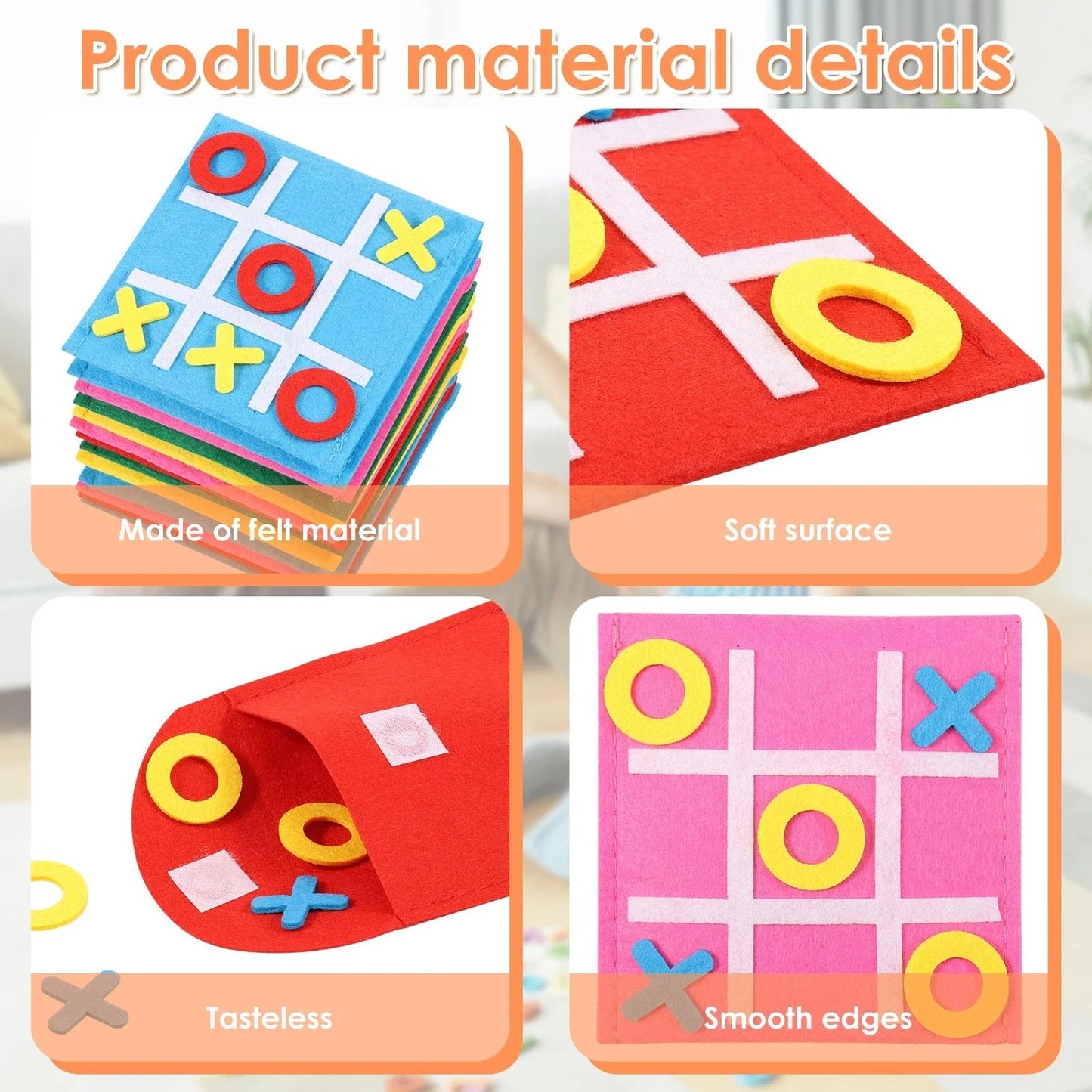 20 Piece Felt Board Game Set Family Mini Board Game Toy 3