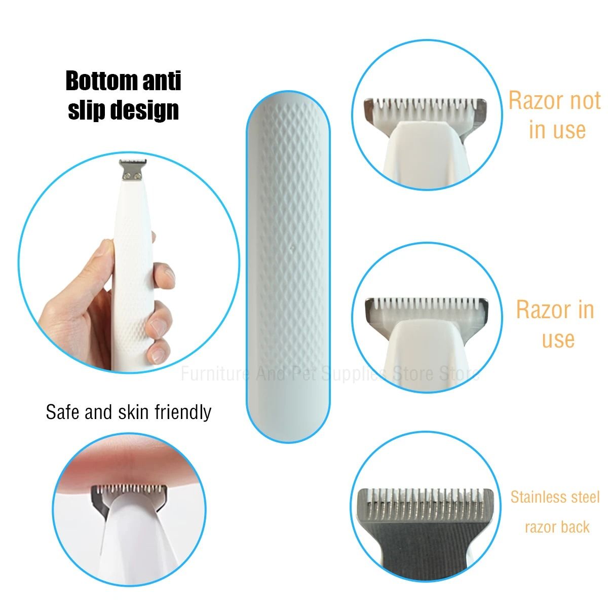 Waterproof Pet Paw Trimmer With LED Light And Display For Safe Precise Grooming 3