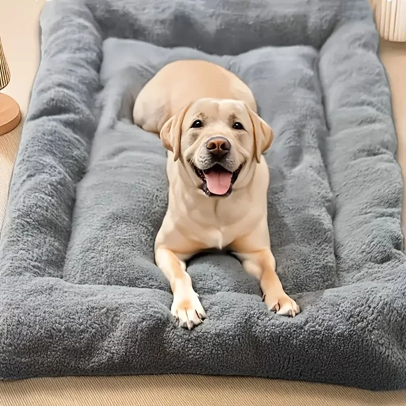 Extra Large Plush Dog Bed Sofa with Thickened Soft Cushion and Non Slip Base