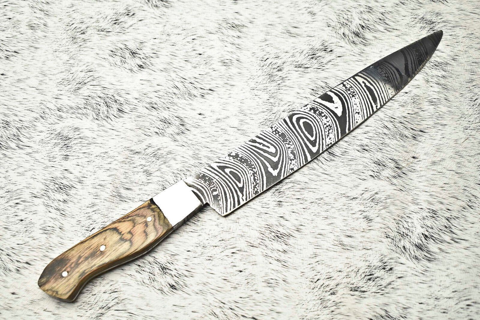 Handmade Damascus Steel Blade Chef Full Tang Knife  Professional Kitchen Cooking Knife 3