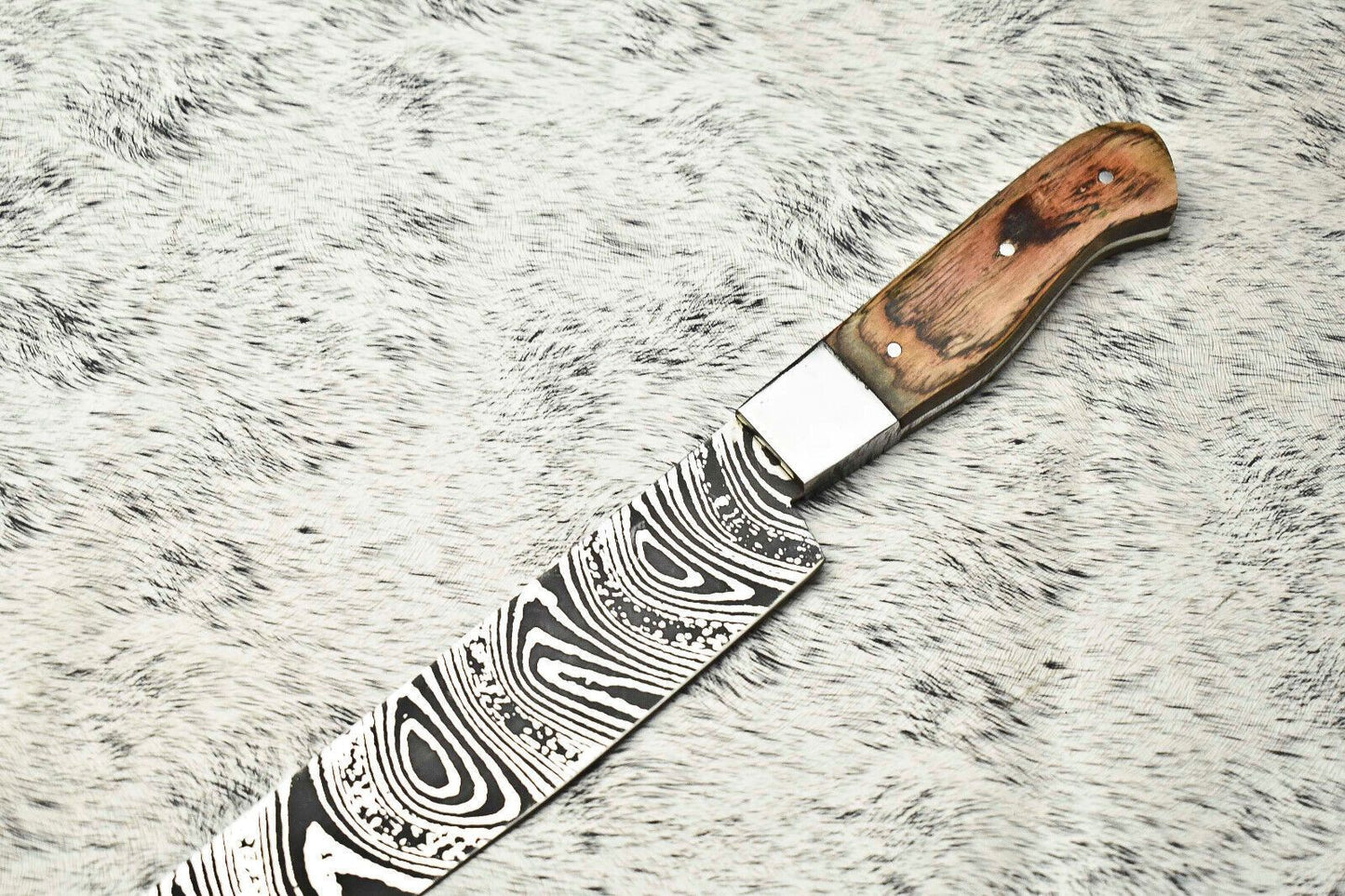 Handmade Damascus Steel Blade Chef Full Tang Knife  Professional Kitchen Cooking Knife 1