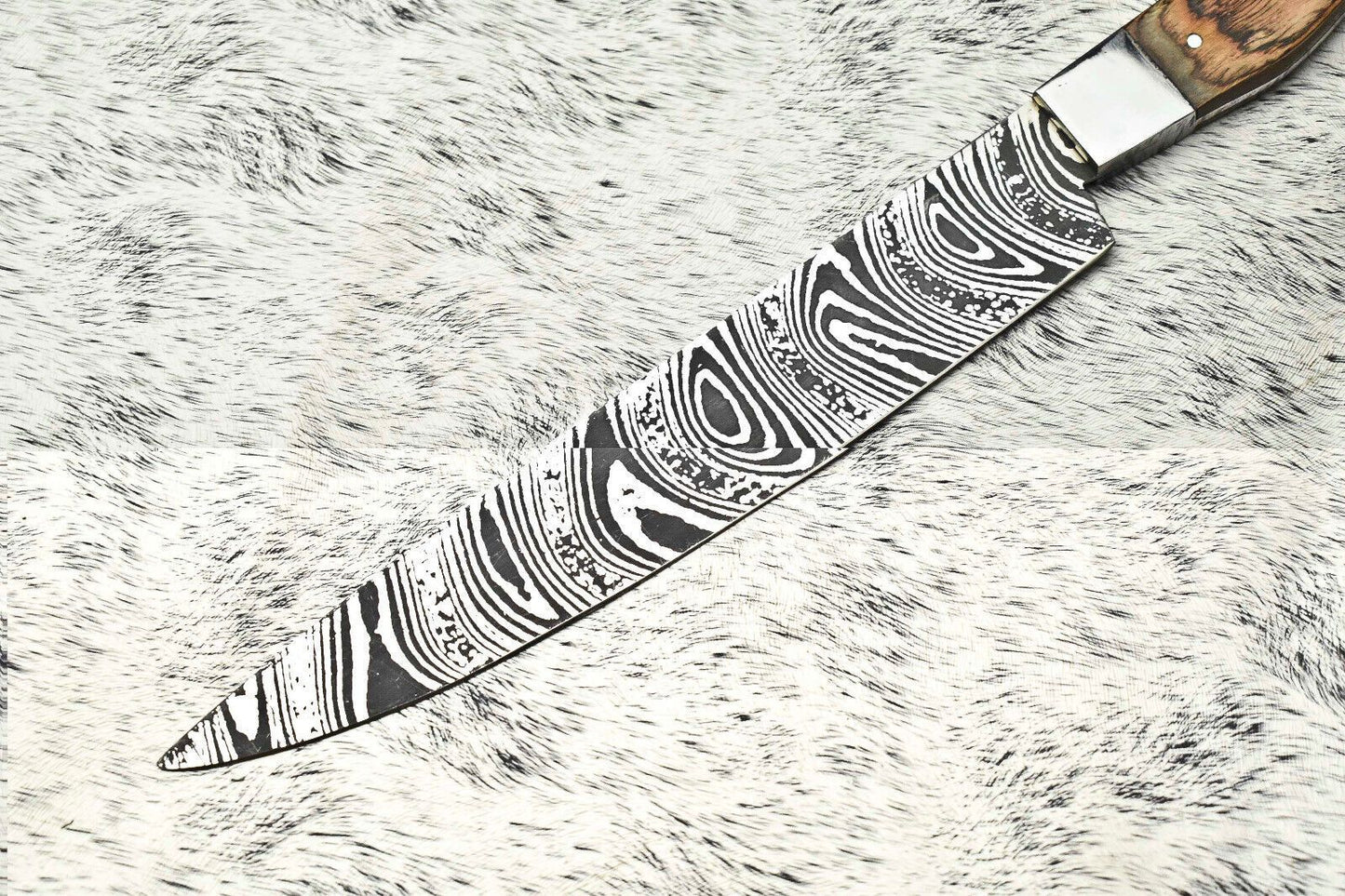 Handmade Damascus Steel Blade Chef Full Tang Knife  Professional Kitchen Cooking Knife 2