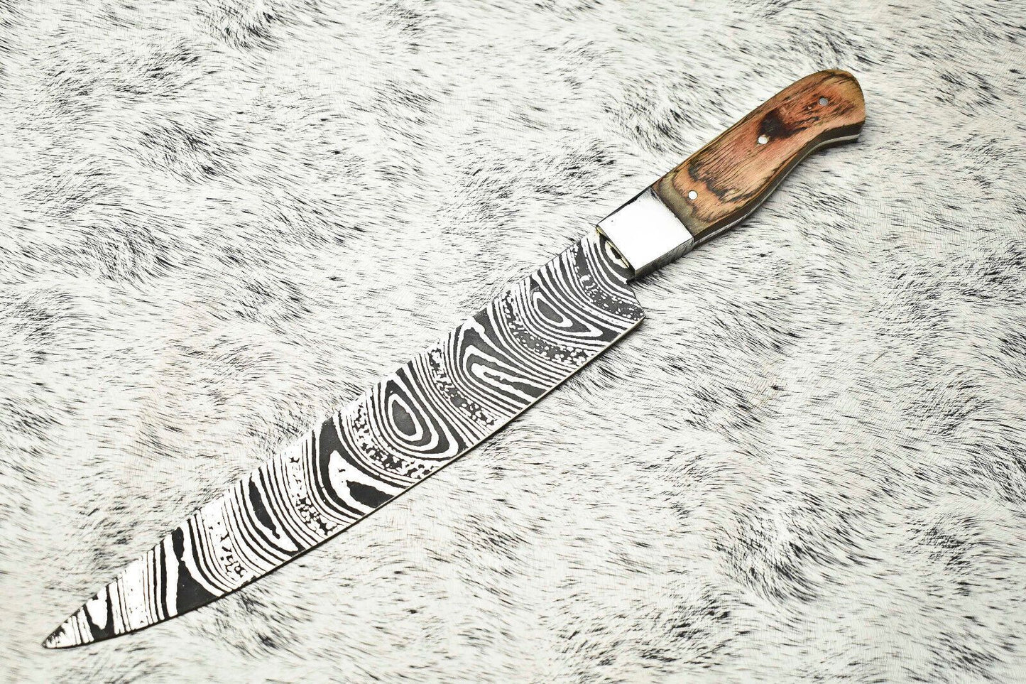 Handmade Damascus Steel Blade Chef Full Tang Knife | Professional Kitchen Cooking Knife