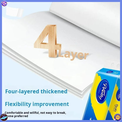 Soft Skin Friendly Car Paper Towels 12 Rolls Bulk Pack 4 Layer Thickened Toilet Paper For Auto RV A 1