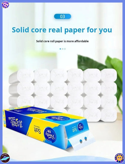 Soft Skin Friendly Car Paper Towels 12 Rolls Bulk Pack 4 Layer Thickened Toilet Paper For Auto RV A 4