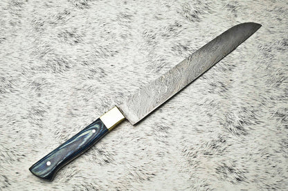 Premium Hand Forged J2 Steel Chef Knife  Kitchen Cutting Knife With Leather Sheath 3