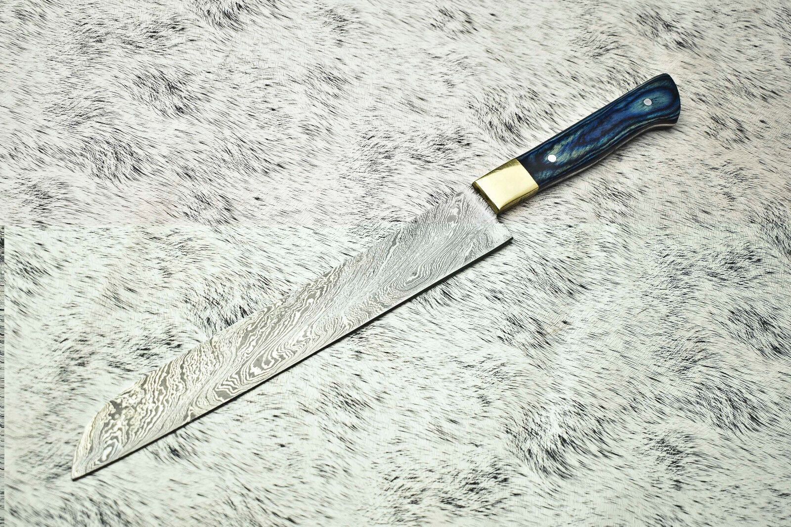 Premium Hand Forged J2 Steel Chef Knife | Kitchen Cutting Knife with Leather Sheath