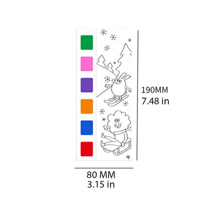 Childrens Watercolor Coloring Book, Built In Pens, Christmas Gifts, Easter And Thanksgiving Drawing Toys