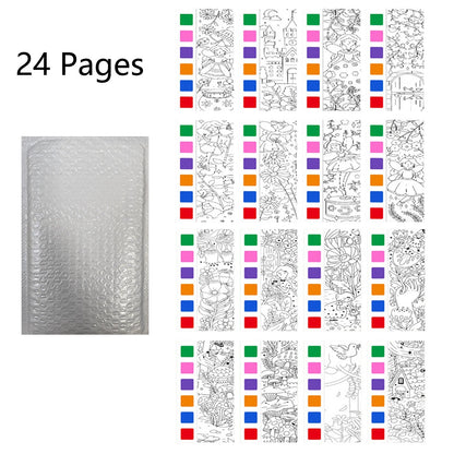 Childrens Watercolor Coloring Book, Built In Pens, Christmas Gifts, Easter And Thanksgiving Drawing Toys