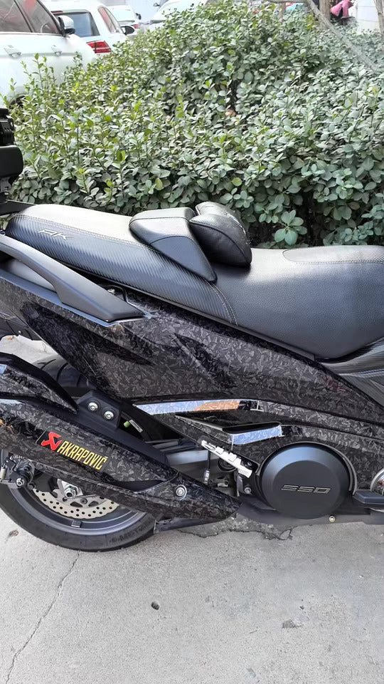 Cosmic Ghost Black Forged Carbon Fiber Wrap, Honeycomb Carbon Film for Car and Motorcycle Stickers