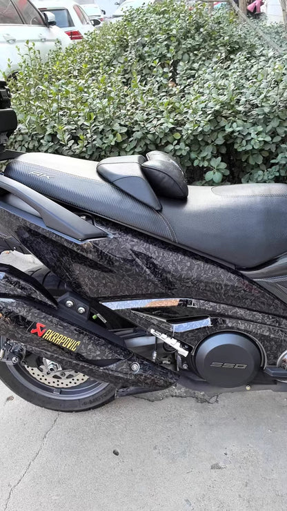 Cosmic Ghost Black Forged Carbon Fiber Wrap, Honeycomb Carbon Film for Car and Motorcycle Stickers