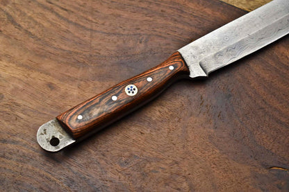 Custom Forged Damascus Blade Kitchen Knife  Professional Chef Knife 3