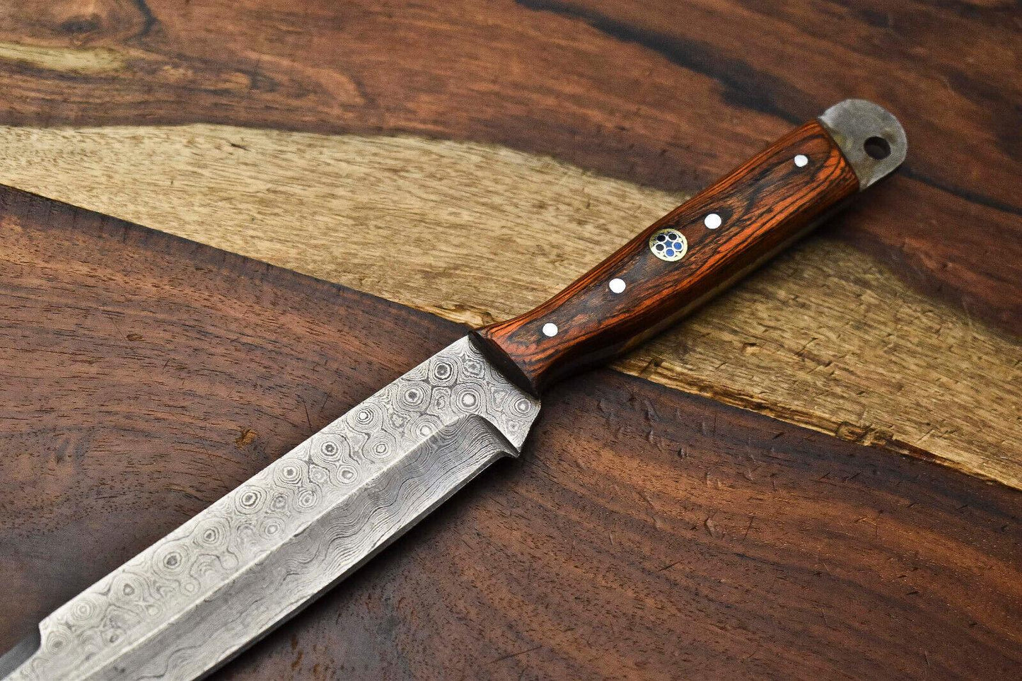 Custom Forged Damascus Blade Kitchen Knife  Professional Chef Knife 2
