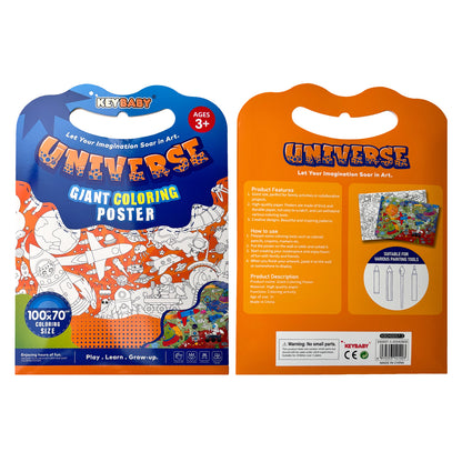 Giant Children's Coloring Poster, Stimulating Artistic Creativity for Learning and Growing Through Fun