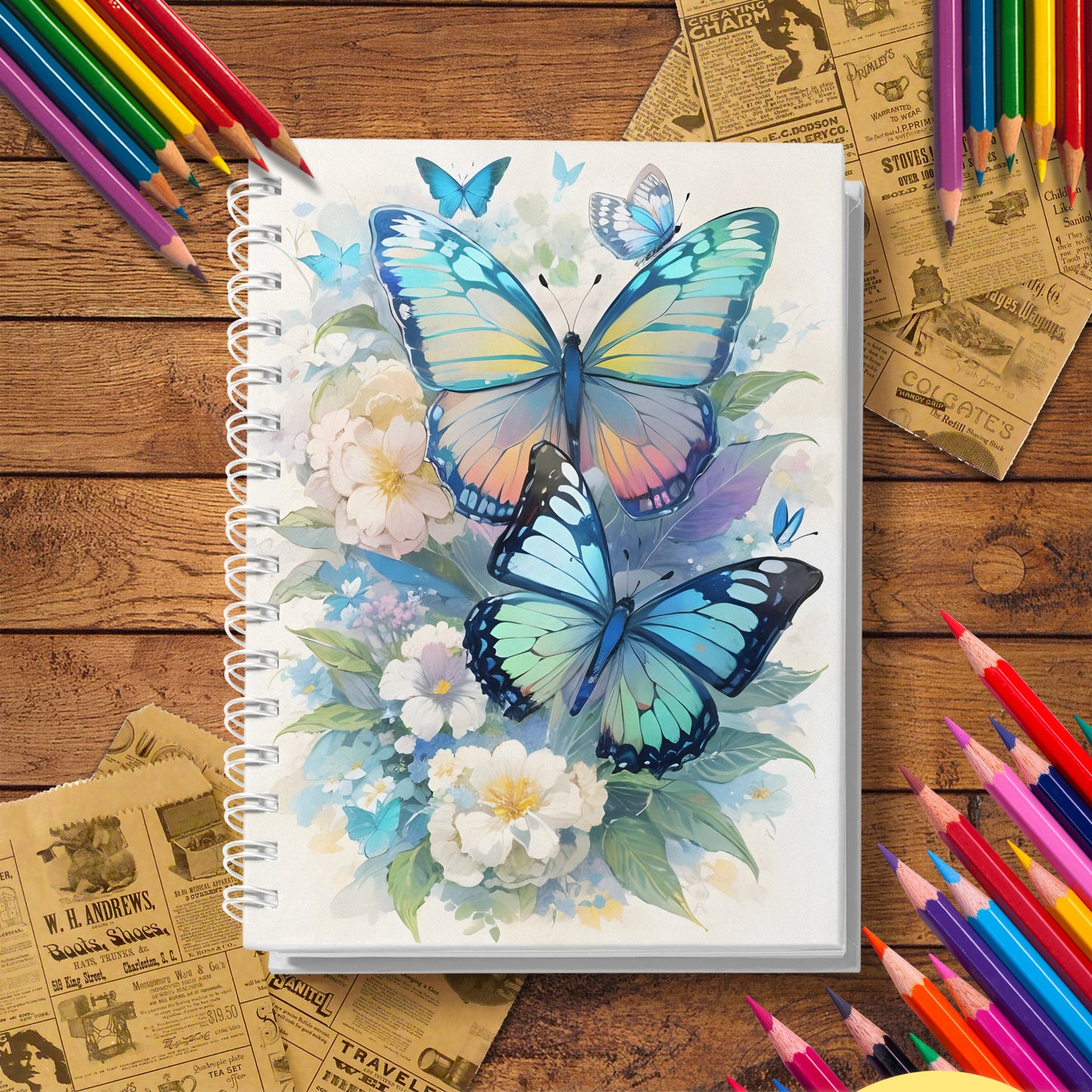 Butterfly Theme Adult Coloring Book, with Thick Paper Quality, A Warm Hearted Gift for Relaxation