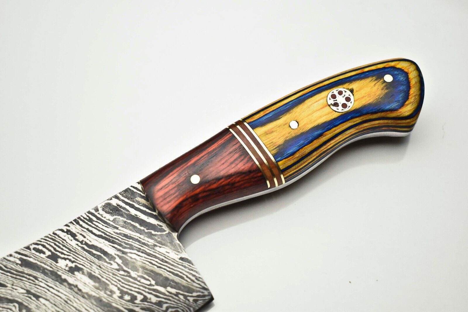 Artisan Damascus Steel Chef Knife  Custom Handmade Kitchen Knife 1