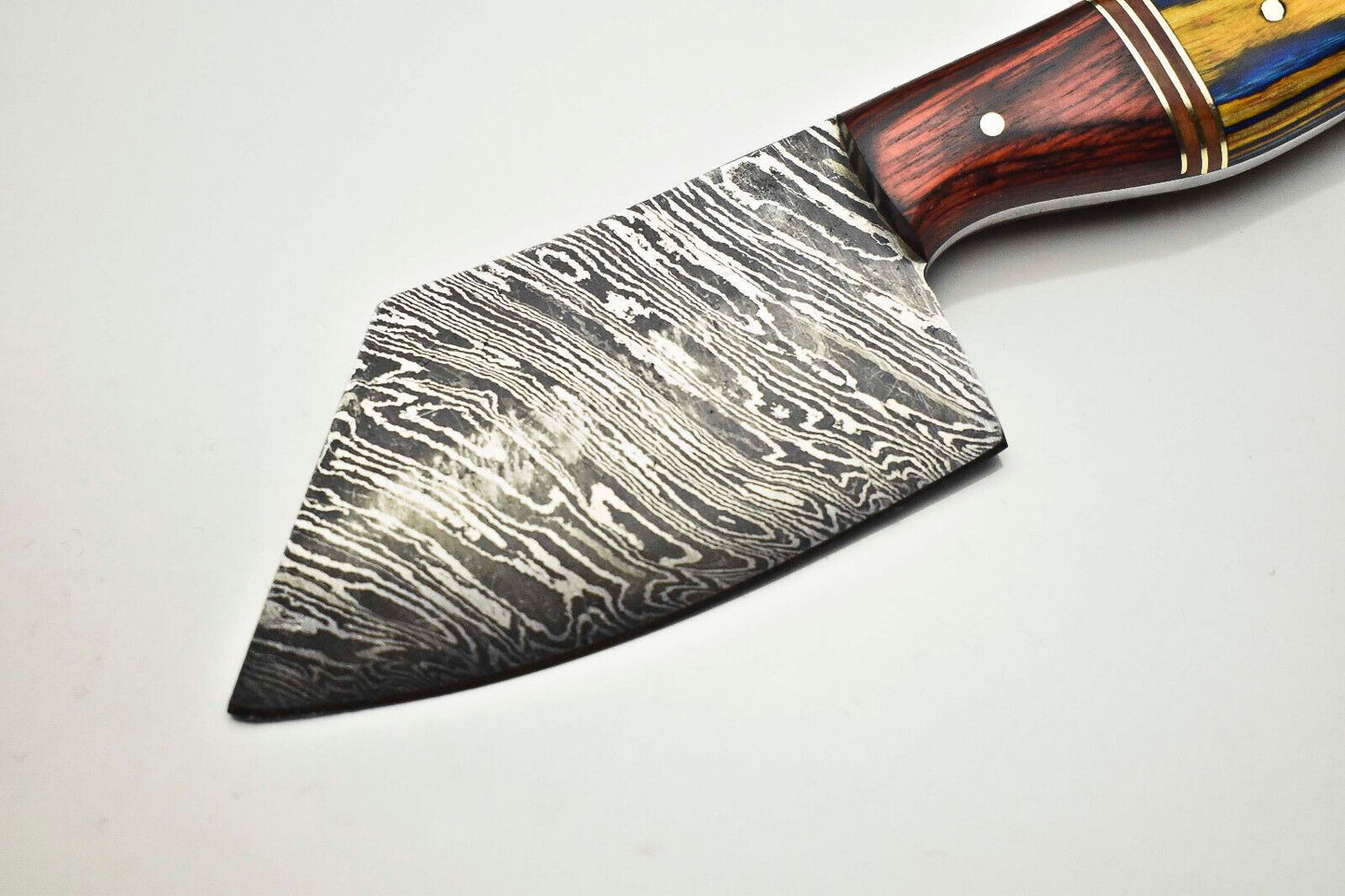 Artisan Damascus Steel Chef Knife  Custom Handmade Kitchen Knife 2