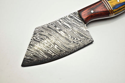 Artisan Damascus Steel Chef Knife  Custom Handmade Kitchen Knife 2