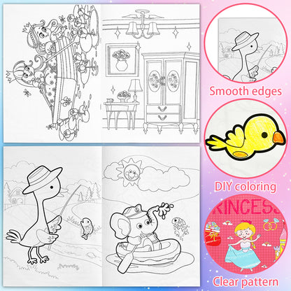 Children's Coloring Books, Creative Activity for Toddlers, Color Cognition and Early Learning