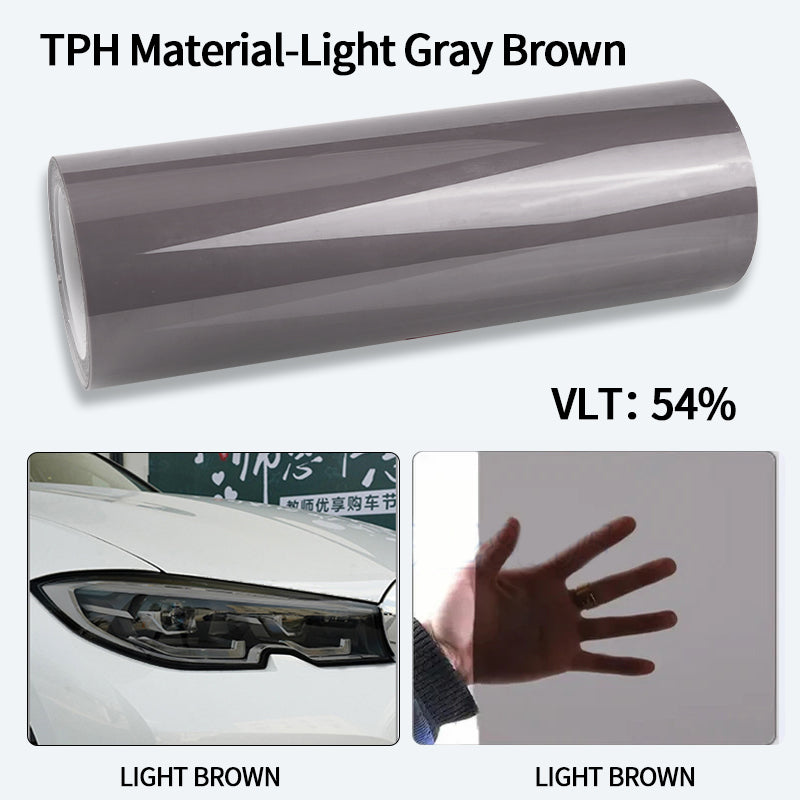 Smoke Black Car Headlight Film PU PPF Protective Wrap For Taillight  Fog Light TPH Cover For Car St 5