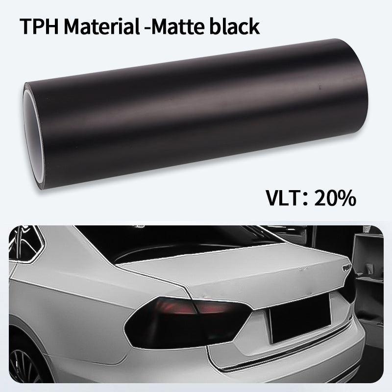 Smoke Black Car Headlight Film PU PPF Protective Wrap For Taillight  Fog Light TPH Cover For Car St 6