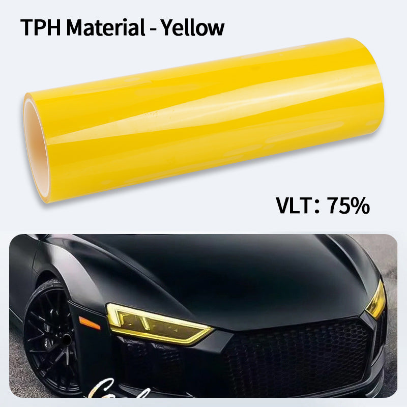 Smoke Black Car Headlight Film PU PPF Protective Wrap For Taillight  Fog Light TPH Cover For Car St 7