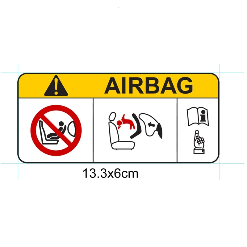 Waterproof Airbag Car Stickers, Vinyl Decal Pegatinas Para Coche, DIY Car Accessories Styling