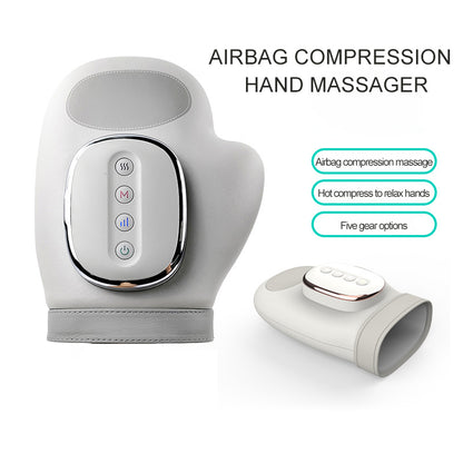 Carpal Tunnel Wrist Finger Massager NEW Electric Hand Massager Airbag Compress Portable Vibrating K